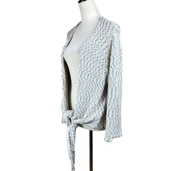 Soft Surroundings Women's Beausoleil Tie Front Chunky Knit Cardigan Sweater - Picture 4 of 13